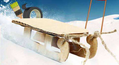 Uludağ'da kartondan kızak yarışması yapılacak