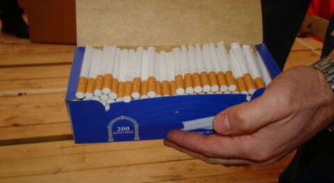 Bursa'da 25 bin kaçak sigara makaron