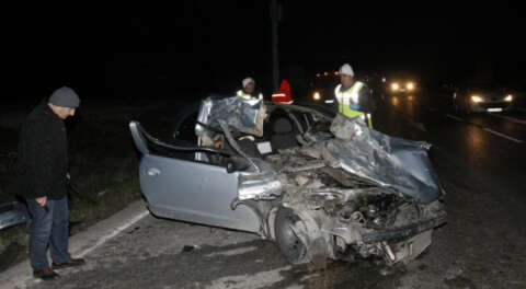 Orhangazi'de hızla gelen feci kaza; 1 ölü, 1 yaralı