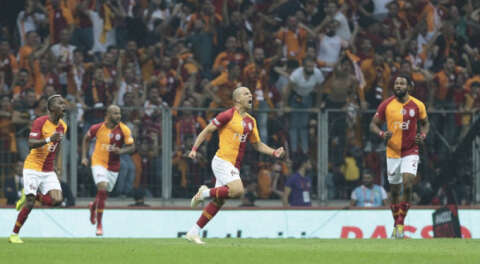 Galatasaray'da şampiyonluk sevinci