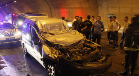 Osmangazi Tüneli'nde feci kaza; 1 ölü