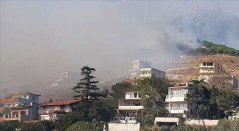 Bu kez Marmara Adası'nda büyük yangın