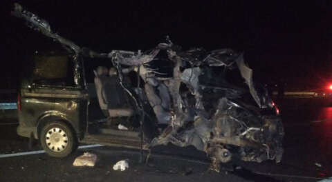 Karacabey'de feci kaza; 2 ölü, 1 yaralı
