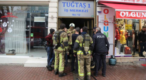 Bursa'da iş merkezinde yangın; Mahsur kaldılar