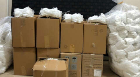 Kaçak üretilen 19 bin tıbbi maske ele geçirildi