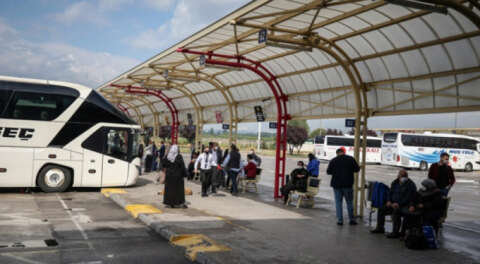 Bursa otobüs terminalinde hareketlilik başladı