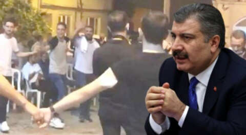 Bakan Koca Bursa'daki düğünü göstererek uyardı