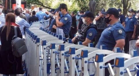 Kuğulu Park'ta savunma nöbetine polis müdahalesi