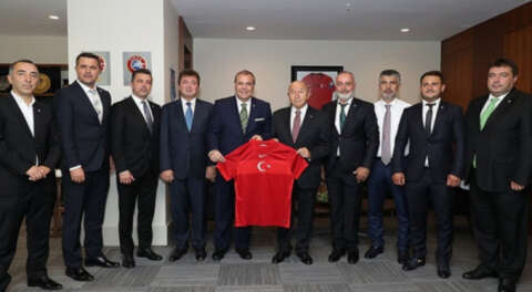 Bursaspor'dan TFF Başkanı Özdemir'e ziyaret