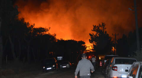 Ayvalık Şeytan Sofrası'nda orman yangını - Bursaport.com