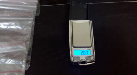 Araba anahtarı görünümlü uyuşturucu terazisi!