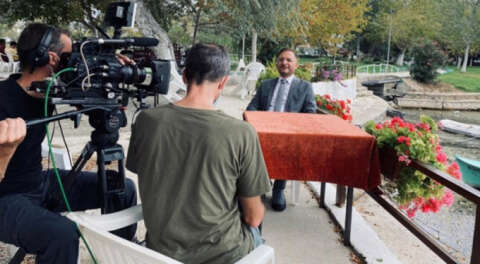 İznik'te tarihi batık bazilikanın belgeseli çekiliyor