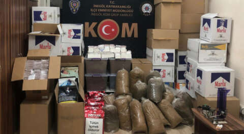 İnegöl'de kaçak sigara operasyonu; 1 gözaltı