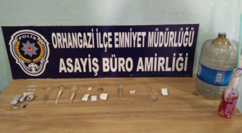 Orhangazi'de uyuşturucu şüphelisi tutuklandı