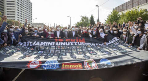 Ankara Garı katliamında hayatını kaybedenler anıldı