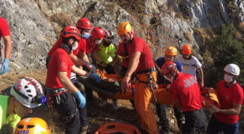 Kestel'de tırmanış yapan dağcı kayalıklardan düştü