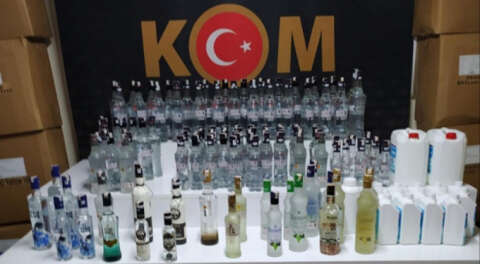 Bursa'da sahte içki operasyonu; 121 şişe ele geçirildi