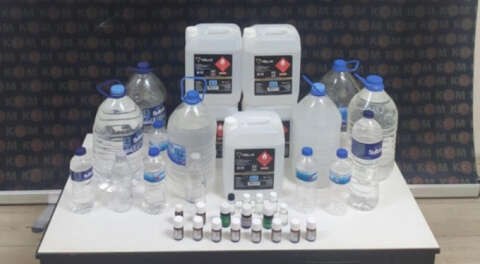 İnegöl'de sahte içki operasyonu; 1 gözaltı