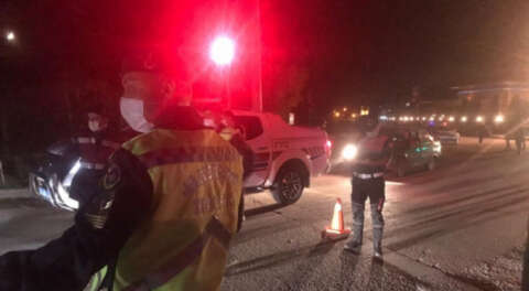 İnegöl'de polis ve jandarmadan ortak yol uygulaması