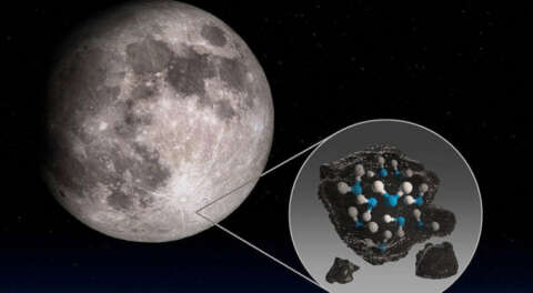 NASA ay yüzeyinde su bulunduğunu açıkladı