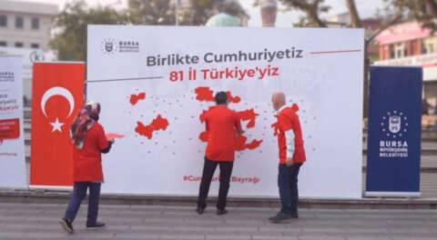Türkiye haritası yapbozu Bursalılardan ilgi gördü