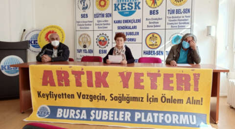 KESK Bursa: Yaşam hakkı en temel haktır!