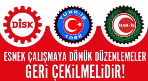 DİSK, Türk-İş ve Hak-İş: Düzenleme geri çekilmeli