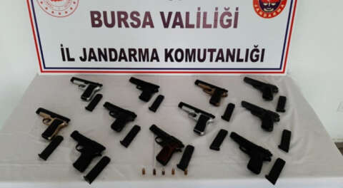 Bursa'da silah kaçakçılığı operasyonu; 1 gözaltı