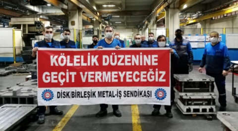 Bursa'da Birleşik Metal-İş'ten iş bırakma eylemi