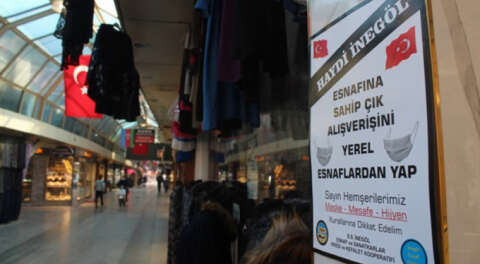 İnegöl'de yerel işletmelere destek kampanyası