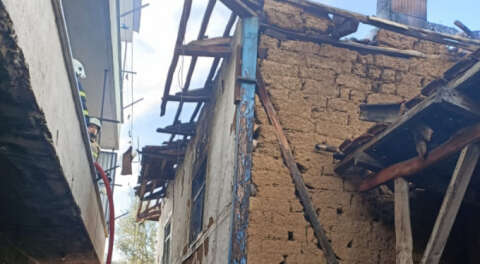 Yangında mahsur kalan kadın yaşamını yitirdi