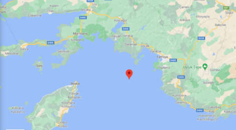 Fethiye açıklarında 4.1 büyüklüğünde deprem