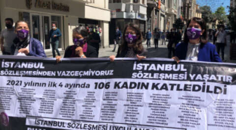 HDP'li kadın vekillerden İstanbul Sözleşmesi eylemi