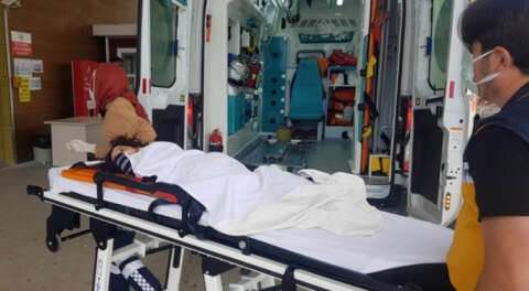 İnegöl'de ikinci kattan düşen çocuk yaralandı