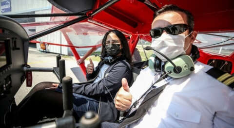 Yunuseli Havaalanı geleceğin pilotlarının eğitimine ev sahipliği yapıyor