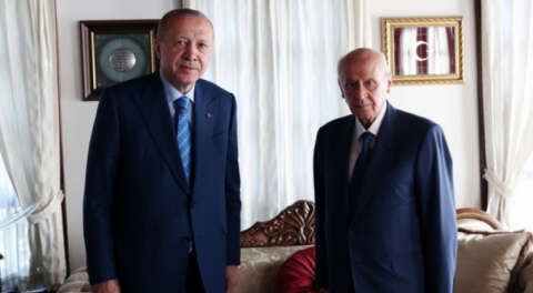 Erdoğan, Bahçeli'yi yine evinde ziyaret etti
