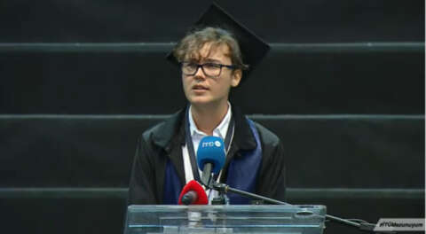 İTÜ birincisinin konuşması gündem oldu