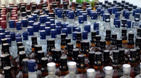 Bursa'da 110 şişe kaçak içki ele geçirildi