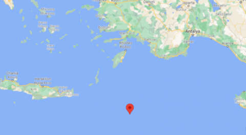 Kaş açıklarında 6.1 büyüklüğünde deprem