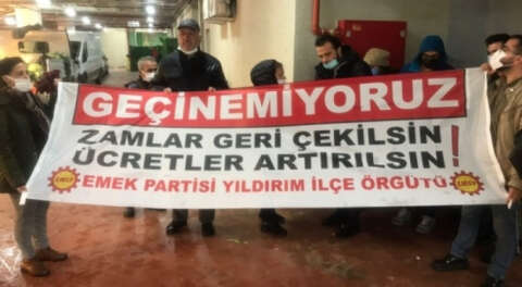 Bursa'da EMEP'ten zamlara karşı eylem
