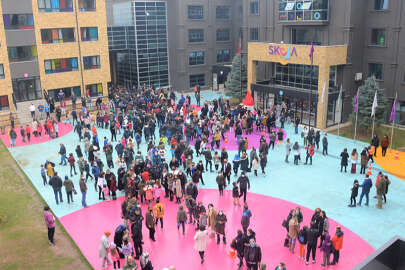 Şahinkaya'nın bursluluk sınavına yoğun katılım 