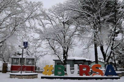 Bursa'dan kar manzaraları