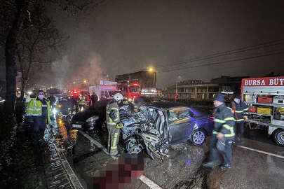 Bursa'da zincirleme trafik kazası; 1 ölü