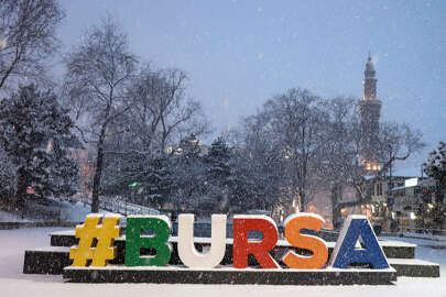 Mart ayında Bursa'dan kar manzaraları