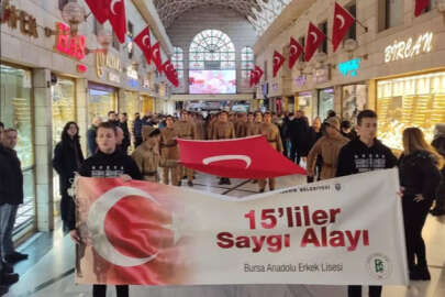 Bursa'da '15'liler Saygı Alayı' oluşturuldu