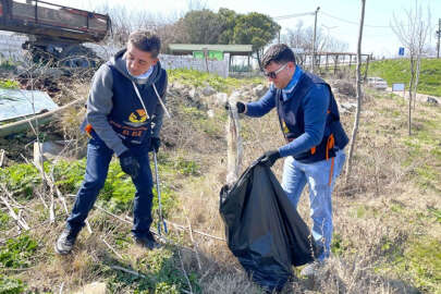 Leyleklerin göç yolu güzergahında temizlik yapıldı