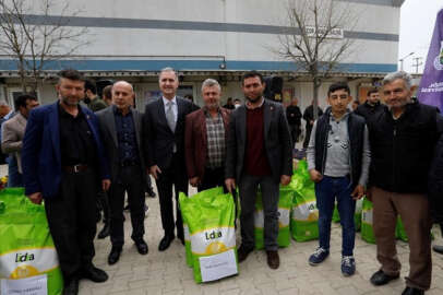 İnegöl'de 132 çiftçiye yağlık ayçiçeği tohumu desteği