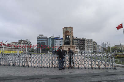 Taksim Meydanı'na çıkan yollar kapatıldı