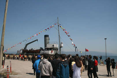 Nusret mayın gemi müzesine Mudanya'da yoğun ilgi