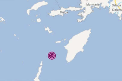 Datça ilçesi açıklarında 4,4 büyüklüğünde deprem